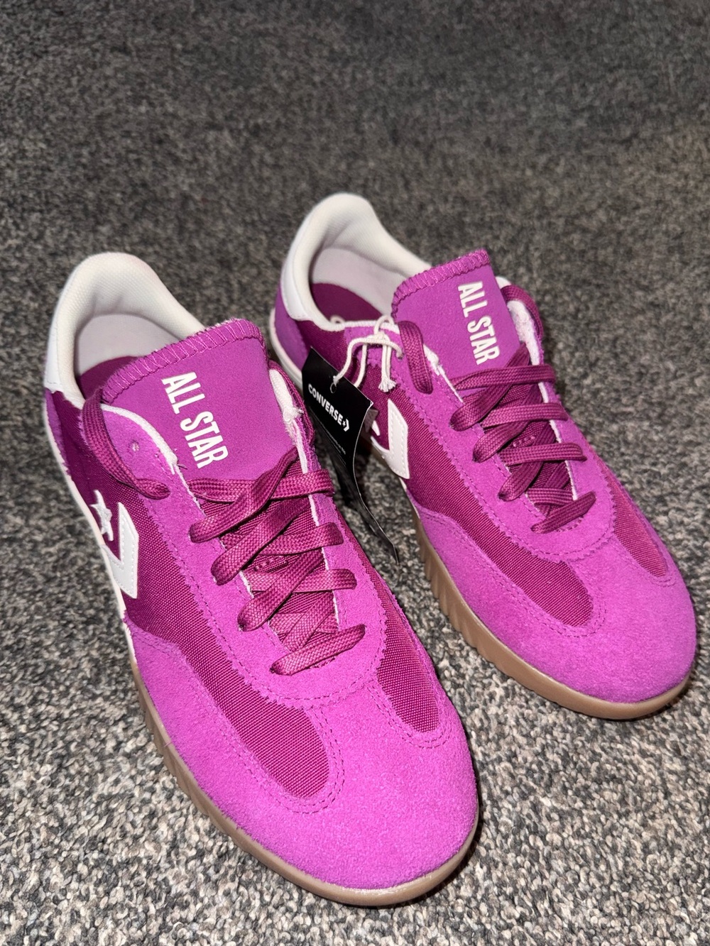 Converse All Star Women's Magenta/Purple Low-Top Sneakers - Picture 3 of 4